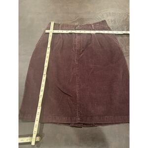Lands' End Women's Skirt Size 10 Brown Corduroy Knee Length